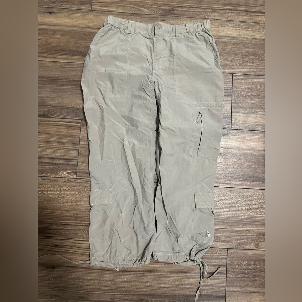 North Face Women's Tan Cropped Cargo Pants